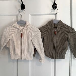 Two Goumi Baby Sweaters